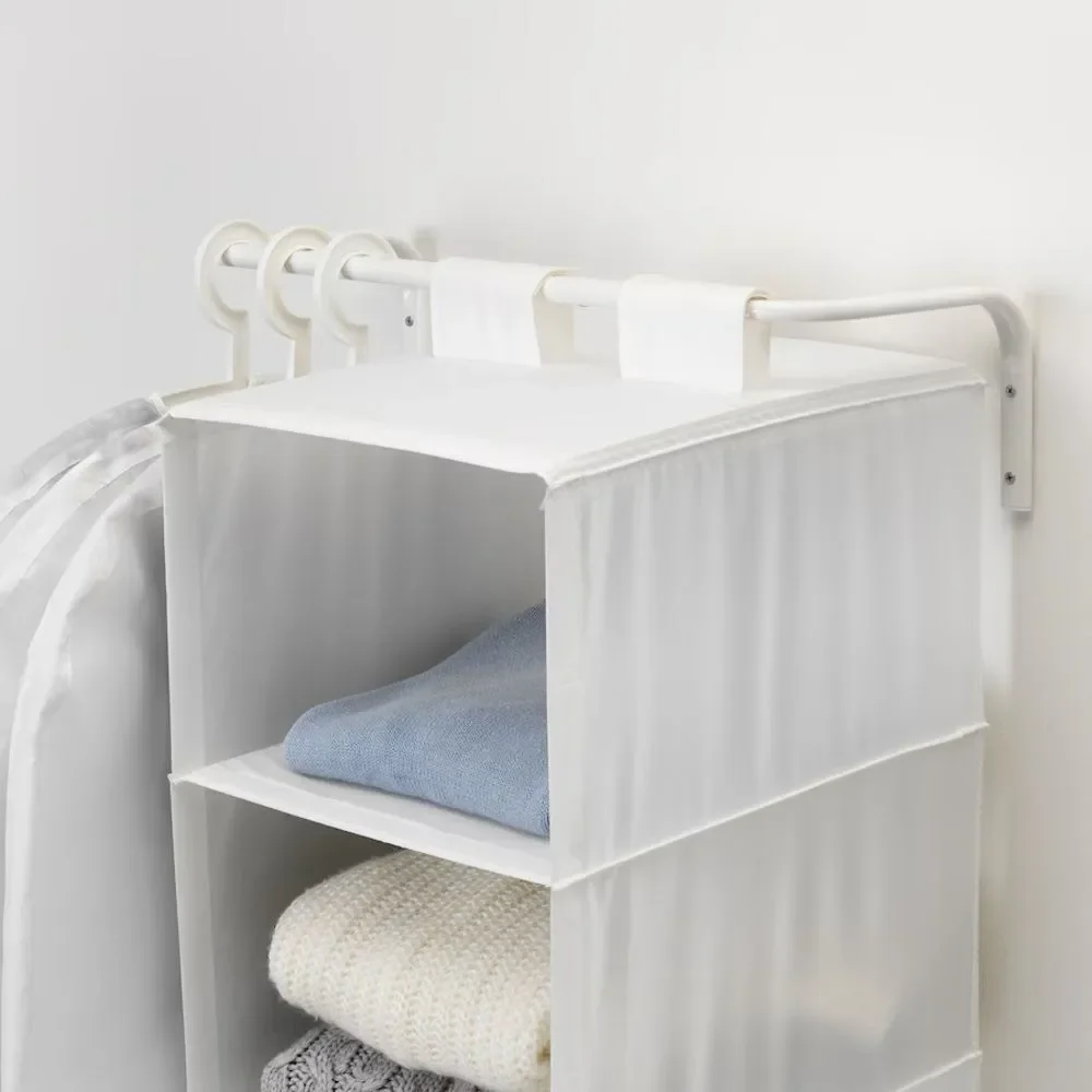 NWT IKEA MULIG White Clothes Bar (23 5/8 -35 3/8